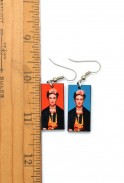 Frida Kahlo Earrings * Red/Blue